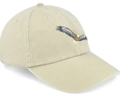 Dad Cap-Wild Spirit Flying Eagle Embroidery Khaki Dad Cap -