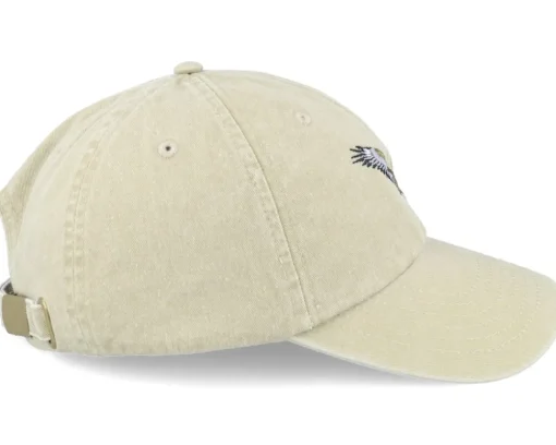 Dad Cap-Wild Spirit Flying Eagle Embroidery Khaki Dad Cap -