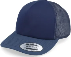 Outlet Yupoong Foam Blank Flat Navy Trucker -