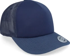 Outlet Yupoong Foam Blank Flat Navy Trucker -