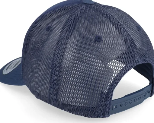 Outlet Yupoong Foam Blank Flat Navy Trucker -