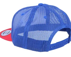 Trucker | Blanks-Yupoong Foam Blank Flat White/Royal/Red Trucker -