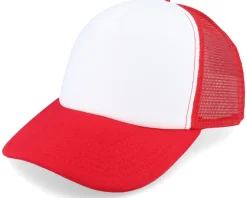Blanks-Beechfield Foam Classic Red/White Vintage Trucker - Red, White