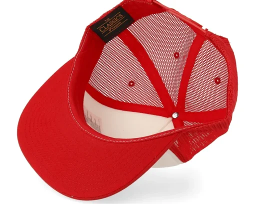 Trucker-Yupoong Foam Red/White/Red Trucker -