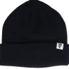 Cuff Beanies-Upfront Fold Beanie Black Cuff -