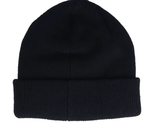 Cuff Beanies-Upfront Fold Beanie Black Cuff -
