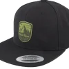 Snapback-Wild Spirit Forest Shield Peak Snapback - Black