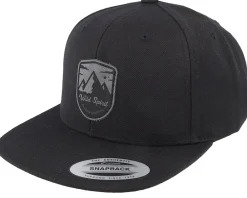 Snapback-Wild Spirit Forest Shield Peak Snapback - Black