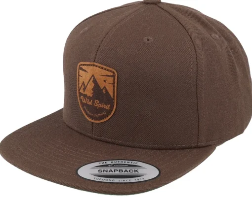 Snapback-Wild Spirit Forest Shield Peak Snapback - Black