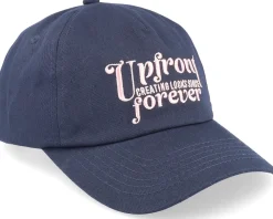 Online Upfront Forever Baseball Navy/Light Pink Dad Cap -