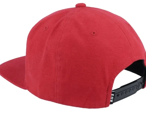 Motor-Fox Head Hat Flame Red Snapback -