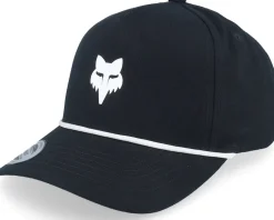 Adjustable-Fox Head Rope Hat Black A-Frame Adjustable -