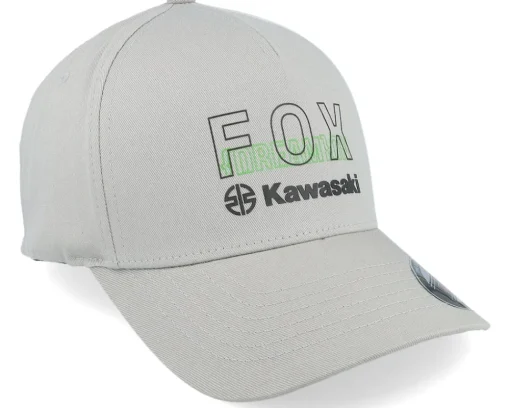 Motor-Fox X Kawi Steel Grey Flexfit -
