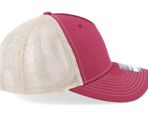 Trucker | Blanks-Richardson 112fp Split Cardinal/Tan Trucker - Red