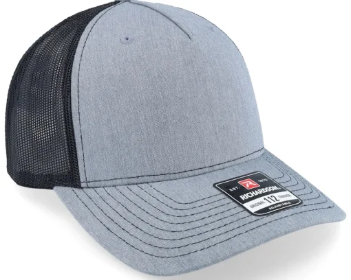 Online Richardson 112fp Split Heather /Black Trucker - Grey