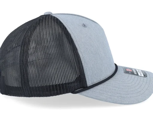 Trucker | Blanks-Richardson 112fpr Split Heather /Black/Black Rope Trucker - Grey