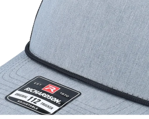 Trucker | Blanks-Richardson 112fpr Split Heather /Black/Black Rope Trucker - Grey