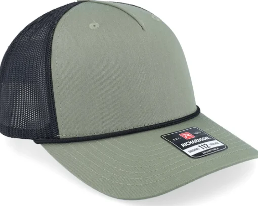 Best Richardson 112fpr Split Loden/Black/Black Rope Trucker - Green