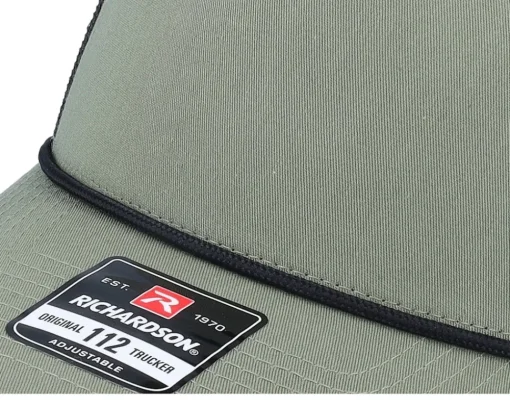 Best Richardson 112fpr Split Loden/Black/Black Rope Trucker - Green
