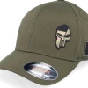 Flexfit-Army Head France Army Skull Olive Wooly Combed Flexfit - Green