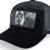 Trucker | Velvet Caps-Scenes Frank Velvet Black/Black A-frame Trucker -
