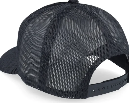 Trucker | Velvet Caps-Scenes Frank Velvet Black/Black A-frame Trucker -
