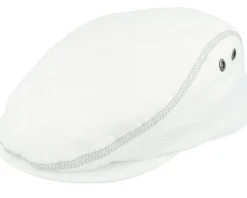 Flat Caps-Mayser Frankie Outdoor White Flat Cap -