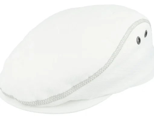 Flat Caps-Mayser Frankie Outdoor White Flat Cap -