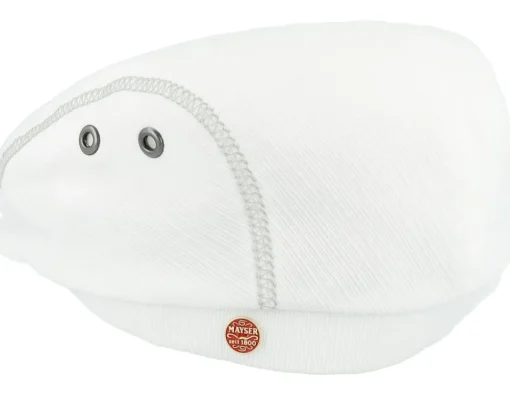 Flat Caps-Mayser Frankie Outdoor White Flat Cap -