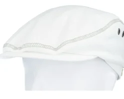 Flat Caps-Mayser Frankie Outdoor White Flat Cap -