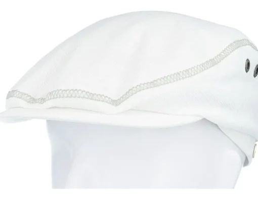 Flat Caps-Mayser Frankie Outdoor White Flat Cap -