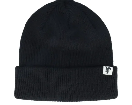 Cuff Beanies-Upfront Frankie Recycled Beanie Anthracite Cuff - Black