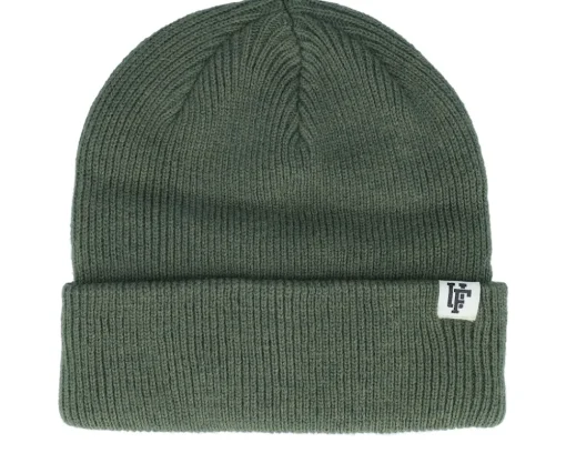 Cuff Beanies-Upfront Frankie Recycled Beanie Anthracite Cuff - Black