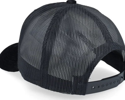 Velvet Caps-Iconic Fredag Sign Velvet Black Trucker -