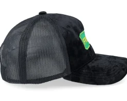 Velvet Caps-Iconic Fredag Sign Velvet Black Trucker -