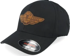 Flexfit-Born To Ride Free Soul Biker Patch Black Flexfit -