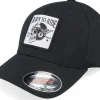 Sale Born To Ride Free Soul Skull Patch Black Flexfit -