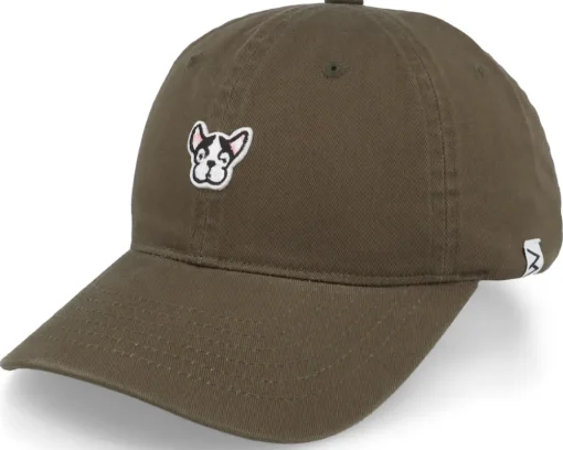 Dad Cap-Wei French Bulldog Olive Dad Cap -
