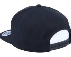 Snapback-Iconic French Lily Applique Black Snapback -
