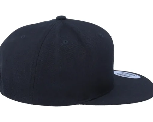 Snapback-Iconic French Lily Applique Black Snapback -