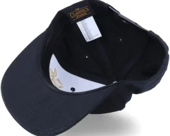 Snapback-Iconic French Lily Applique Black Snapback -