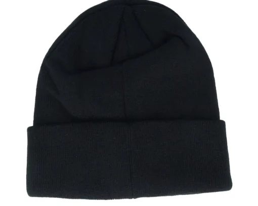 Cuff Beanies-Fila Frisco Slouchy Beanie With Big Logo Black Cuff -