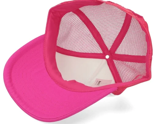 Clearance Beechfield Fuchsia/White Vintage Foam Trucker - Pink