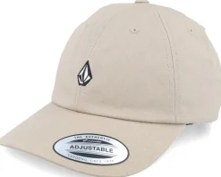 Dad Cap-Volcom Full Stone Hat Khaki Dad Cap -