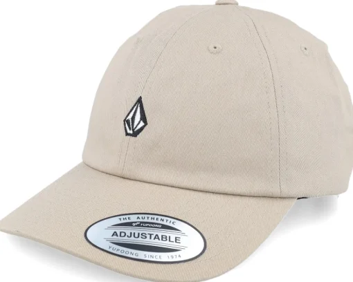 Dad Cap-Volcom Full Stone Hat Khaki Dad Cap -