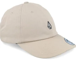 Dad Cap-Volcom Full Stone Hat Khaki Dad Cap -