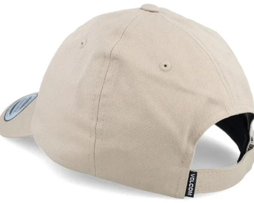 Dad Cap-Volcom Full Stone Hat Khaki Dad Cap -