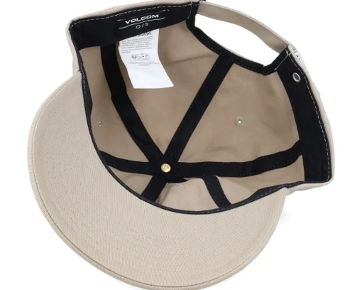 Dad Cap-Volcom Full Stone Hat Khaki Dad Cap -