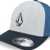 Flexfit-Volcom Full Stone Heather Grey/Deep Blue/Black Flexfit -