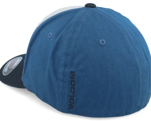 Flexfit-Volcom Full Stone Heather Grey/Deep Blue/Black Flexfit -